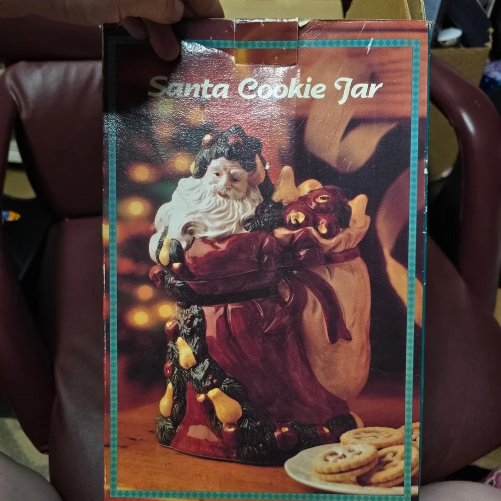 Vintage 1994 Santa Cookie Jar Dayton Hudson Fine Earthenware Christmas Decor